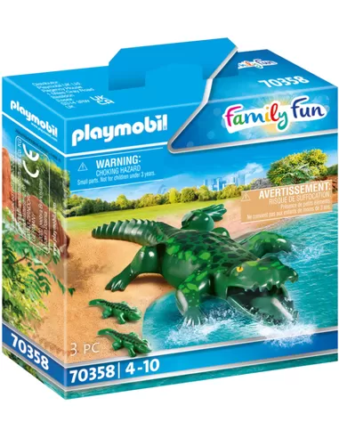 Playmobil Family Fun Alligator Met Baby 70358