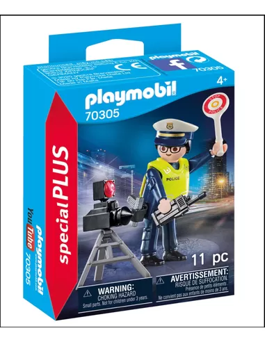 Playmobil Special Plus Politieman Met Flitscontrole 70305